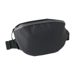 Sac banane en tissu ripstop avec 2 compartiments et ceinture ajustable couleur gris première vue