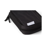 Trousse de toilette de voyage polyester compartiment et poches couleur noir quatrième vue