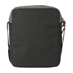 Sac bandoulière bicolore en polyester avec plusieurs compartiments couleur gris deuxième vue