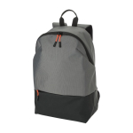 Sac à dos bicolore ordinateur portable 15” détails colorés couleur gris première vue