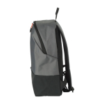 Sac à dos bicolore ordinateur portable 15” détails colorés couleur gris deuxième vue