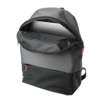 Sac à dos bicolore ordinateur portable 15” détails colorés couleur gris quatrième vue