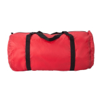 Sac de sport en toile pliable avec grand compartiment couleur rouge troisième vue