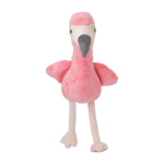 Peluche flamant rose avec possibilité de personnaliser l'étiquette couleur rose quatrième vue