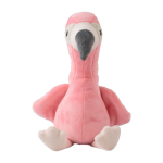 Peluche flamant rose avec possibilité de personnaliser l'étiquette couleur rose cinquième vue
