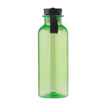 Bouteille en RPET poignée en caoutchouc et détail en bambou, 500 ml couleur vert clair deuxième vue