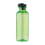 Bouteille en RPET poignée en caoutchouc et détail en bambou, 500 ml couleur vert clair neuvième vue