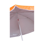 Parasol en polyester de couleur avec bord blanc et revêtement UV Ø150 couleur orange deuxième vue