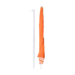 Parasol en polyester de couleur avec bord blanc et revêtement UV Ø150 couleur orange troisième vue