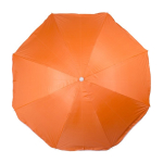 Parasol en polyester de couleur avec bord blanc et revêtement UV Ø150 couleur orange cinquième vue