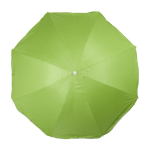 Parasol en polyester de couleur avec bord blanc et revêtement UV Ø150 couleur vert clair première vue