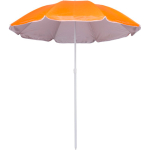 Parasol en polyester de couleur avec bord blanc et revêtement UV Ø150 première vue