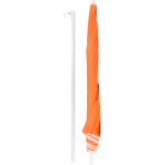 Parasol en polyester de couleur avec bord blanc et revêtement UV Ø150 troisième vue