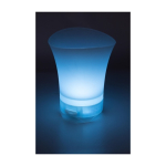 Seau à glace en ABS avec lumières colorées et haut-parleur intégré couleur blanc