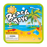 Seau de plage pour enfants avec pelle, râteau, tamis et moules couleur multicolore neuvième vue
