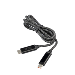 Câble de charge en nylon de 1 mètre avec ports USB-C 65W avec zone d'impression