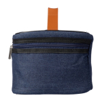 Sac isotherme avec intérieur en PEVA et extérieur en jean couleur bleu troisième vue