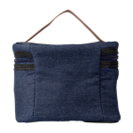 Sac isotherme avec intérieur en PEVA et extérieur en jean couleur bleu sixième vue