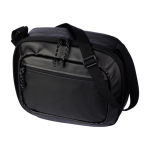 Sac isotherme en polyester avec bandoulière longue et ajustable couleur noir troisième vue