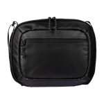 Sac isotherme en polyester avec bandoulière longue et ajustable couleur noir sixième vue