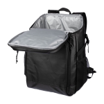 Sac à dos isotherme polyester PU plusieurs poches compartiments couleur noir huitième vue