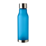 Gourde en RPET aspect givré couvercle et fond acier inoxydable 600ml couleur bleu ultramarine première vue
