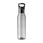 Gourde en RPET couvercle noir incluant un bec verseur pliable 730ml couleur noir première vue