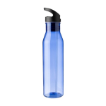 Gourde en RPET couvercle noir incluant un bec verseur pliable 730ml couleur bleu ultramarine cinquième vue
