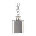 Porte-clés mini flasque en acier inoxydable capacité 30 ml couleur argenté cinquième vue