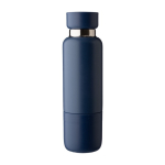 Thermos acier inoxydable 500ml avec finition mate et gobelet de 300ml couleur bleu troisième vue