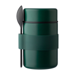 Boîte à repas isotherme en acier inoxydable avec cuillère incluse couleur vert deuxième vue