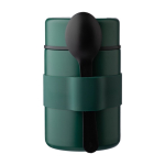 Boîte à repas isotherme en acier inoxydable avec cuillère incluse couleur vert sixième vue