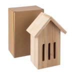 Maisonnette à suspendre en forme de papillon en bois de pin couleur marron cinquième vue