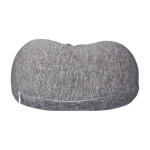 Oreiller de voyage bicolore en mousse à mémoire de forme avec housse couleur gris dixième vue