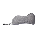 Oreiller de voyage bicolore en mousse à mémoire de forme avec housse couleur gris huitième vue