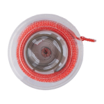 Mètre ruban rétractable, bouton-poussoir et mécanisme de blocage 1,5m couleur rouge deuxième vue