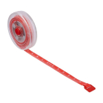 Mètre ruban rétractable, bouton-poussoir et mécanisme de blocage 1,5m couleur rouge cinquième vue