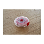 Mètre ruban rétractable, bouton-poussoir et mécanisme de blocage 1,5m couleur rouge septième vue