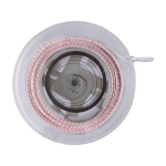 Mètre ruban rétractable, bouton-poussoir et mécanisme de blocage 1,5m couleur blanc deuxième vue