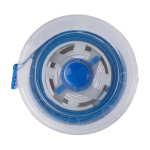 Mètre ruban rétractable, bouton-poussoir et mécanisme de blocage 1,5m couleur bleu ultramarine première vue
