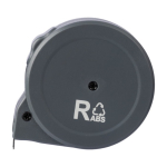 Mètre ruban en ABS recyclé avec possibilité de marquage 3M couleur gris quatrième vue