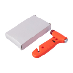 Marteau de secours 4 en 1 avec lumière, coupe-ceinture et marteau couleur orange sixième vue