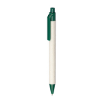 Stylo en carton de lait avec détails colorés et encre bleue couleur vert quatrième vue