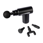 Masseurs portables avec 4 têtes et 6 vitesses Pistol couleur noir quatrième vue