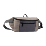 Ceinture banane tricolore en polyester avec poche avant et supérieure couleur taupe cinquième vue