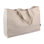 Sac en chanvre de couleur naturelle avec anses assorties 280 g/m² couleur kaki deuxième vue