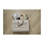 Sac en chanvre de couleur naturelle avec anses assorties 280 g/m² couleur kaki troisième vue