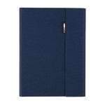 Porte-documents en polyester recyclé, porte-cartes et mobile couleur bleu deuxième vue