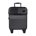 Valise en ABS avec poche frontale pour ordinateur et cadenas à code couleur noir