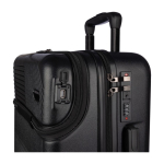 Valise en ABS avec poche frontale pour ordinateur et cadenas à code couleur noir sixième vue